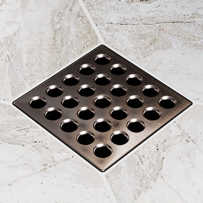 Ebbe Pro Series Square Drain Grate - Oil Rubbed Bronze