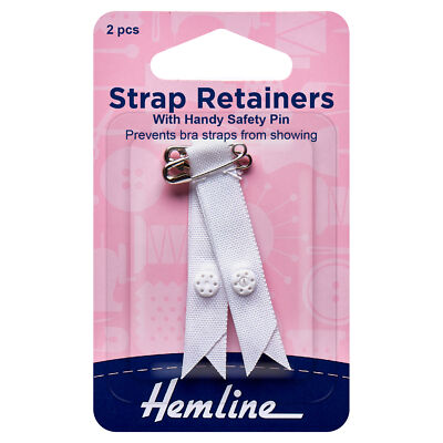 Hemline Schultergurthalter Mit Sicherheitsnadel Weiß