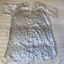 VANITY FAIR XL floral Satin Nightgown pocket