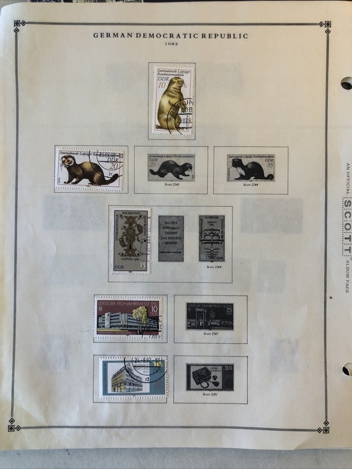 Collection Of Foreign Mint Used Pages Cards Germany Topicals Souvenir