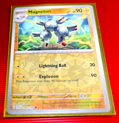 Magneton HP90 2023 Reverse Holo Collectible Pokemon Trading