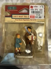 Vtg NIP 1999 LEMAX Village Collection Mini Poly Resin Figures CAN’T WAIT…#92316