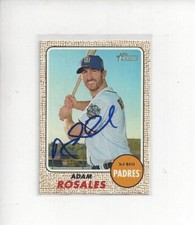 2017 Topps Heritage Adam Rosales Autographed Card In Person TC196