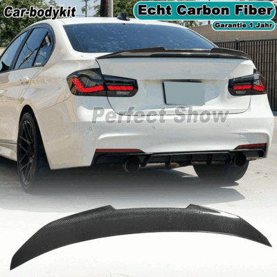 Carbon Fiber Rear Spoiler Wrecking Edge Spoiler Lip Fits BMW 3 Series F30 320i F80 M3