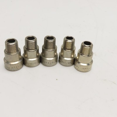 Staubli 1/4'' NPT Stainless Steel Quick Connect Socket Lot Of 5