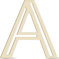 Large Wooden Letters 14 Inch for Wall Decor Crafts Big Wood Letter a 1/5 Inch Th