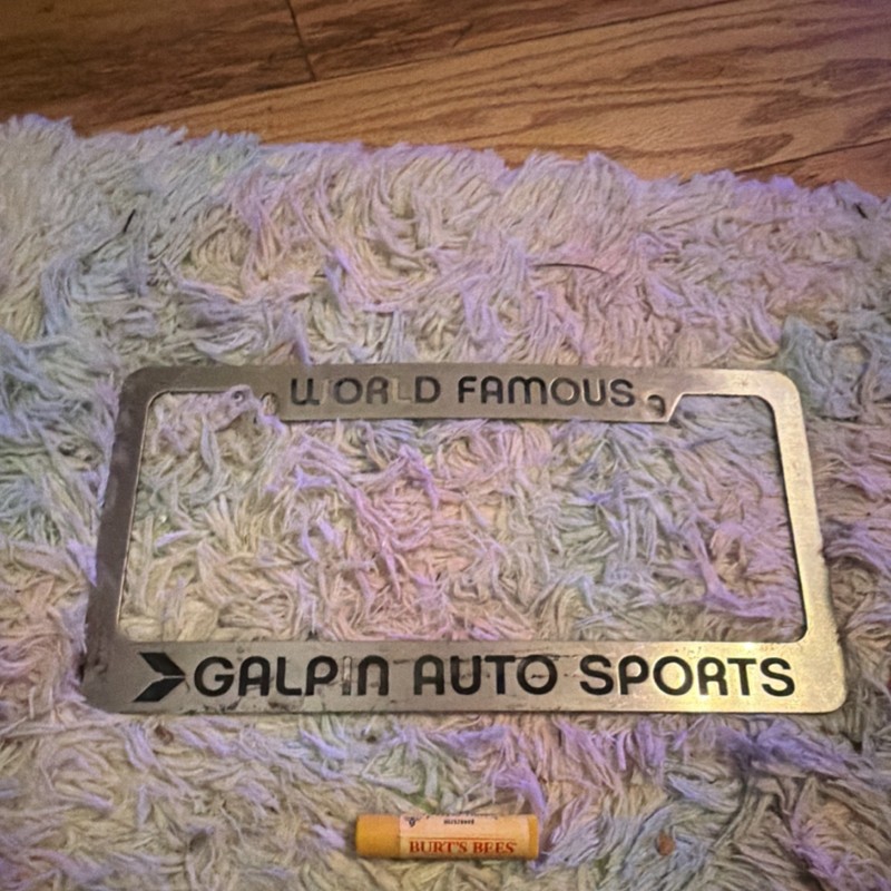 Galpin Auto Sports License Plate Frame Metal Durable Stylish Car Accessory