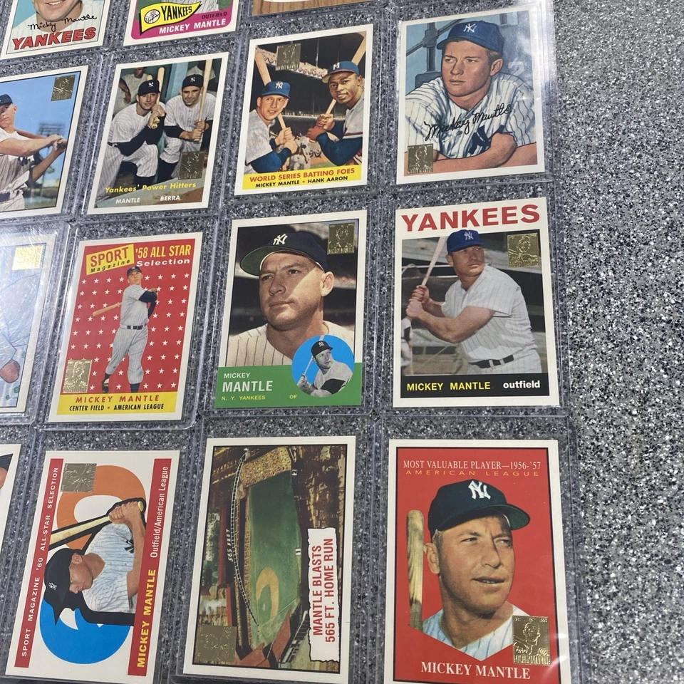 Juego completo conmemorativo de cartas 1996-1997 Topps Mantle #1-36 (casi nuevo-como nuevo) Foto 4 de 4