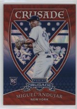 2018 Panini Chronicles Crusade Ruby Wave Prizm /199 Miguel Andujar #9 v1x