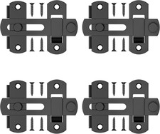 Flip Latch Gate Latches, 180 Degree, Barn Door Lock, Heavy Duty, Stainless Steel