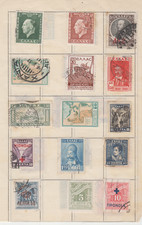 Beau lot 15 timbres anciens  GRECE 1913-39 Oblitérés Neufs Surcharges Rares