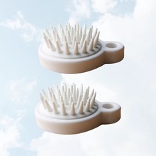 2 Pcs Scalp Massage Bathing Brushes Hair Washing Cleansing Scrubbers