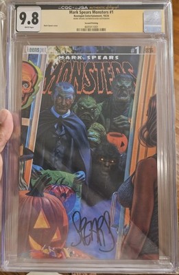 Mark Spears Monsters #1 (2024) 9.8 2nd Print ''Trick or Treat'' Mole Error Signed