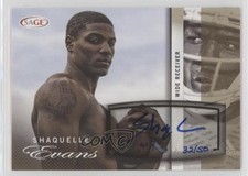2014 SAGE Auto Football Gold 32/50 Shaquelle Evans #A21 Auto 0af