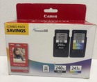 Canon 240XL Black & 241XL Color Cartridges ChromaLife 100 Combo Pack-Open