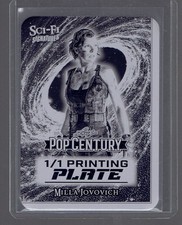 2026 Leaf Pop Century Milla Jovovich Black Printing Plate Card 1/1