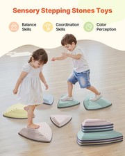 Balance Stepping Stones Kids, 6 PCS, Up to 220 lbs, Non-Slip Toddlers