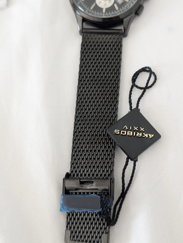 NEW Akribos XXIV Men’s Tachymeter Chronograph – AK625 sapphire coated crystal - image 2 of 4