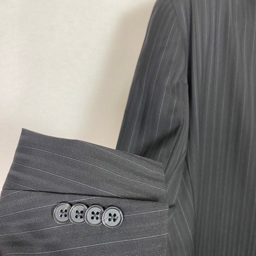Jack Victor Blazer Men's 44L Wool Sport Coat Jacket Black Double Vented Italy - Picture 7 of 7