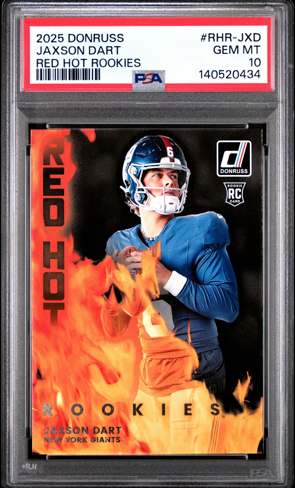 Jaxson Dart Panini Donruss Red Hot Rookies #RHRJXD Base