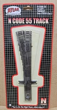 N Scale - Atlas N Code 55 Track - #5 LEFT TURNOUT - #2051 - New Old Stock
