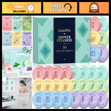 30 Pack Shower Steamers Gift Set - Aromatherapy Bath Bombs, 6 Scents, Self-Care
