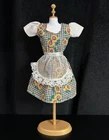 Vintage *Barbie* Clothes: Sunflower & Plaid Dress "Cleanin' House" 1996