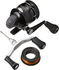 Zebco Omega Pro Spincast Fishing Reel, Dual Ceramic Pick-Up Pins, Solid-Brass Pi