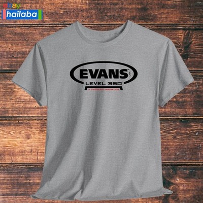 EVANS Drum heads Music T-Shirt Logo Many Colors S M L XL to 5XL Made In USA