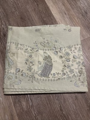 Vent du Sud French Tablecloth Cotton 68  X 64'' Light Green Ladies