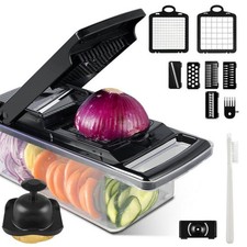 Multischneider Set Gemüseschneider Küchenreibe Gemüsehobel Zwiebel Schneider