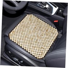   Four Seasons Natural Wood Beaded Car Seat Cushion, Auto With non-slip pad