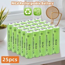 Lot AA Rechargeable 1.2V Batteries NiCd 1000mAh Battery / Ni-Cd Battery Charger