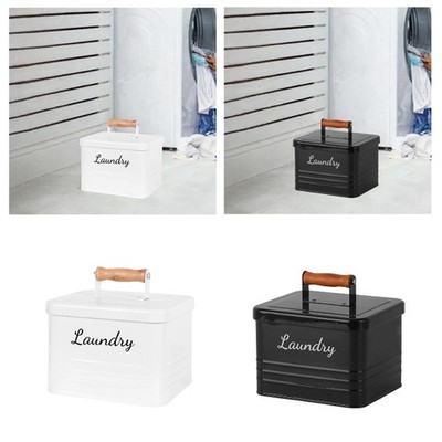 Laundry Pods Container Wooden Handle Multipurpose Desktop with Lid Laundry Pods