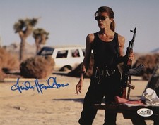 Linda Hamilton Signed 8x10 Terminator 2 Sarah Connor Autographed JSA