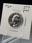 1964 Washington Quarter 25c Proof 90% Silver