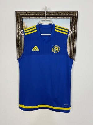 Adidas Maccabi Tel-Aviv Football Train Vest Soccer Blue Shirt Mens Trikot Size S