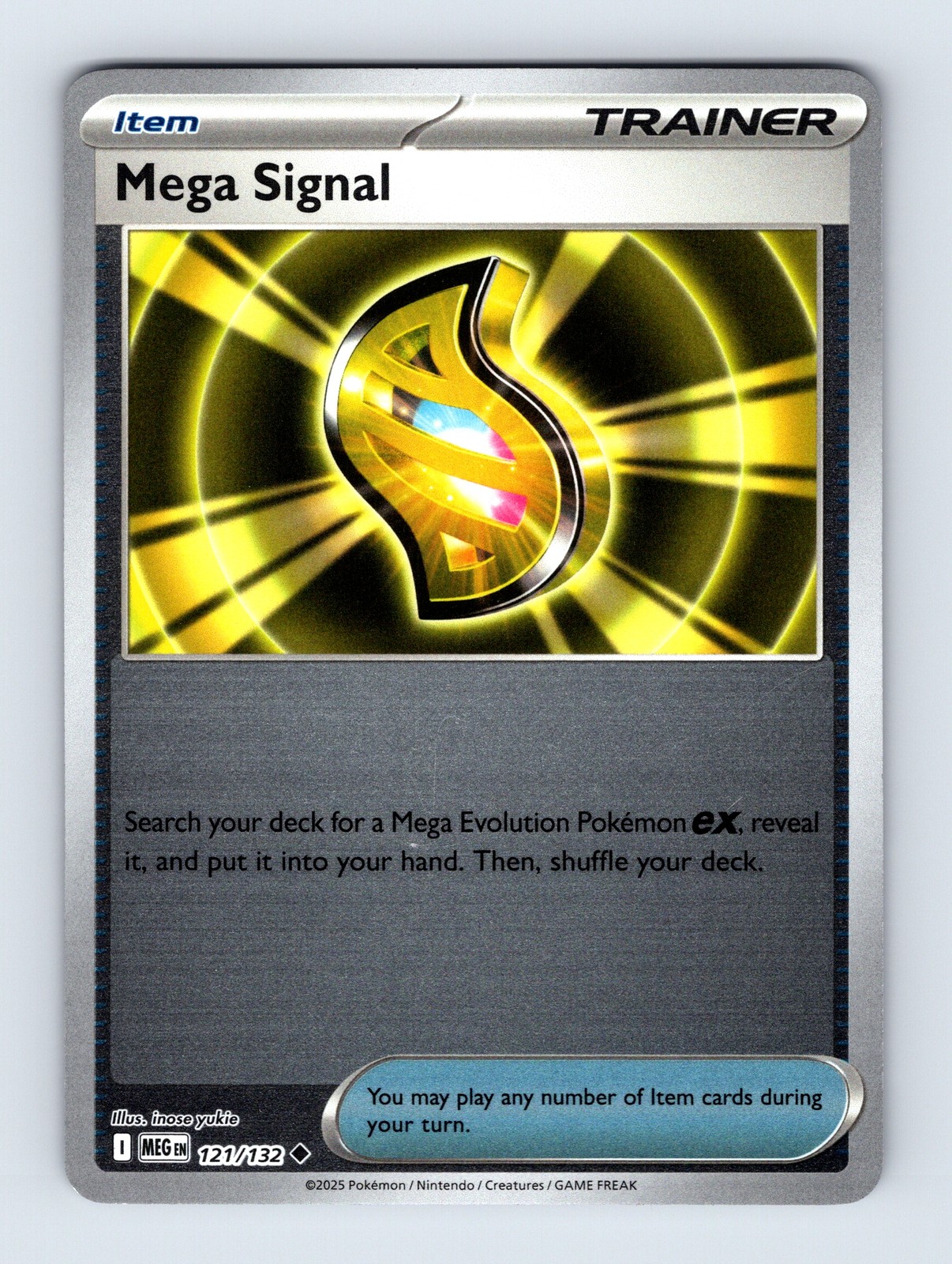 Mega Signal - Mega Evolution 121/132 - Reverse Holo - Uncommon - NM - Pokémon