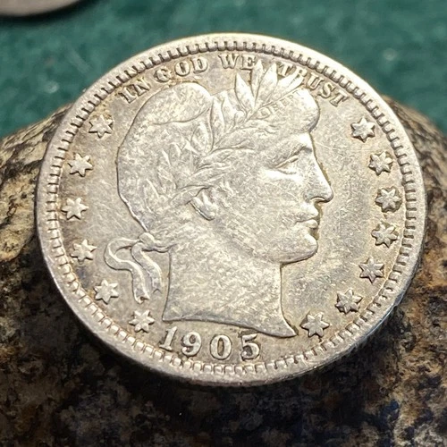 1905-P Barber Head Quarter - Full Liberty