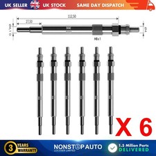 6X Glühkerzen für Volvo C30 C70 II S40 II S60 II S80 II S90 II 30777311