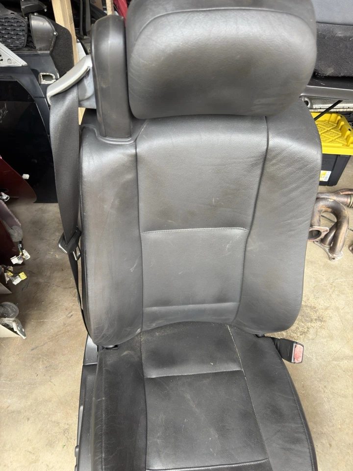 BMW 330CI 330Ci E46 cupé pasajero asiento eléctrico cuero negro se adapta 01-06 Foto 3 de 4
