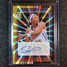 2025 Donruss WNBA CHERYL FORD Signature Series Auto Black Gold Laser 1/5