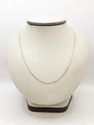 20" 14K Solid Yellow Gold 4.3g Chain Link Plain Everyday Simple Neck (D52136227)