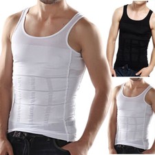 Men Slimming Body Shaper Abdomen Compression Shirt Cami Posture Corrector Vest