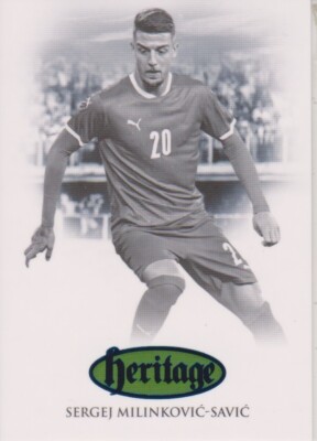 22-23 Futera World Football Unique Heritage Sapphire Sergej Milinkovic-Savic/19