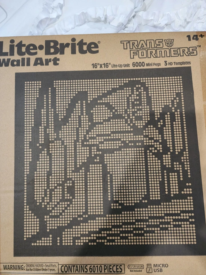 Arte de pared Lite Brite Transformers Hasbro Optimus Prime Bumblebee  Foto 3 de 4