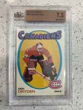 1971-72 Ken Dryden Rookie Card - BVG 7.5 NM - Topps - Montreal Canadians - HOF