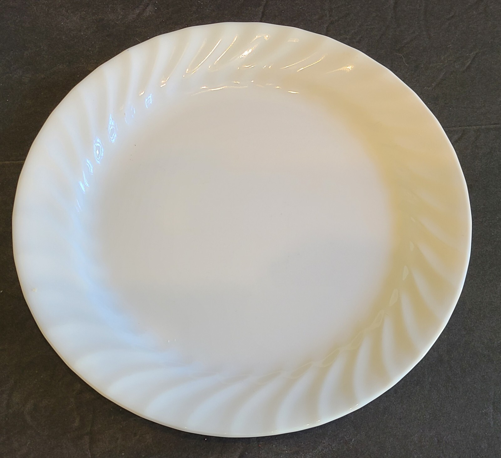 Corelle Set of 4 Enhancements Luncheon Plates 9" White Swirl eBay