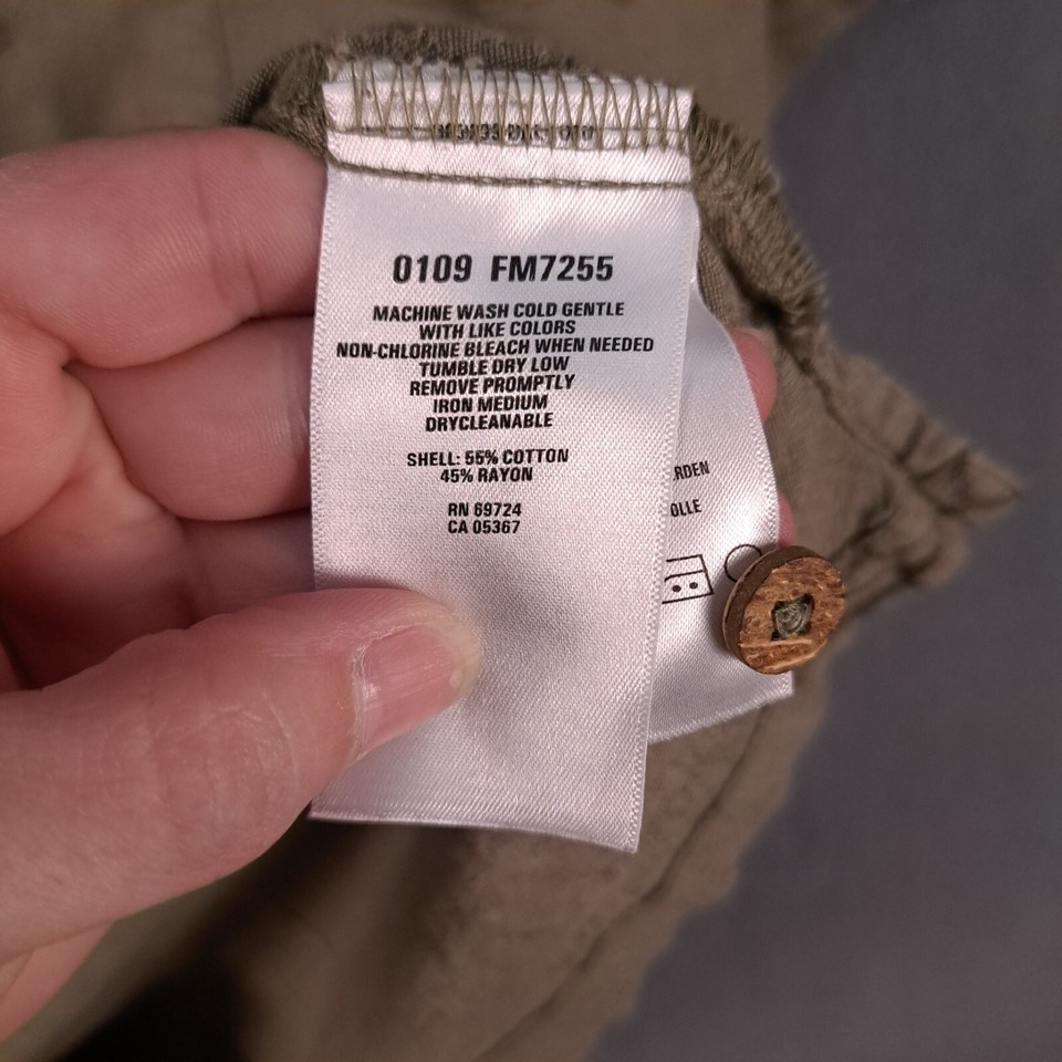 Columbia Shirt Mens 2XL Olive Green River Lodge Fish AOP Button Up