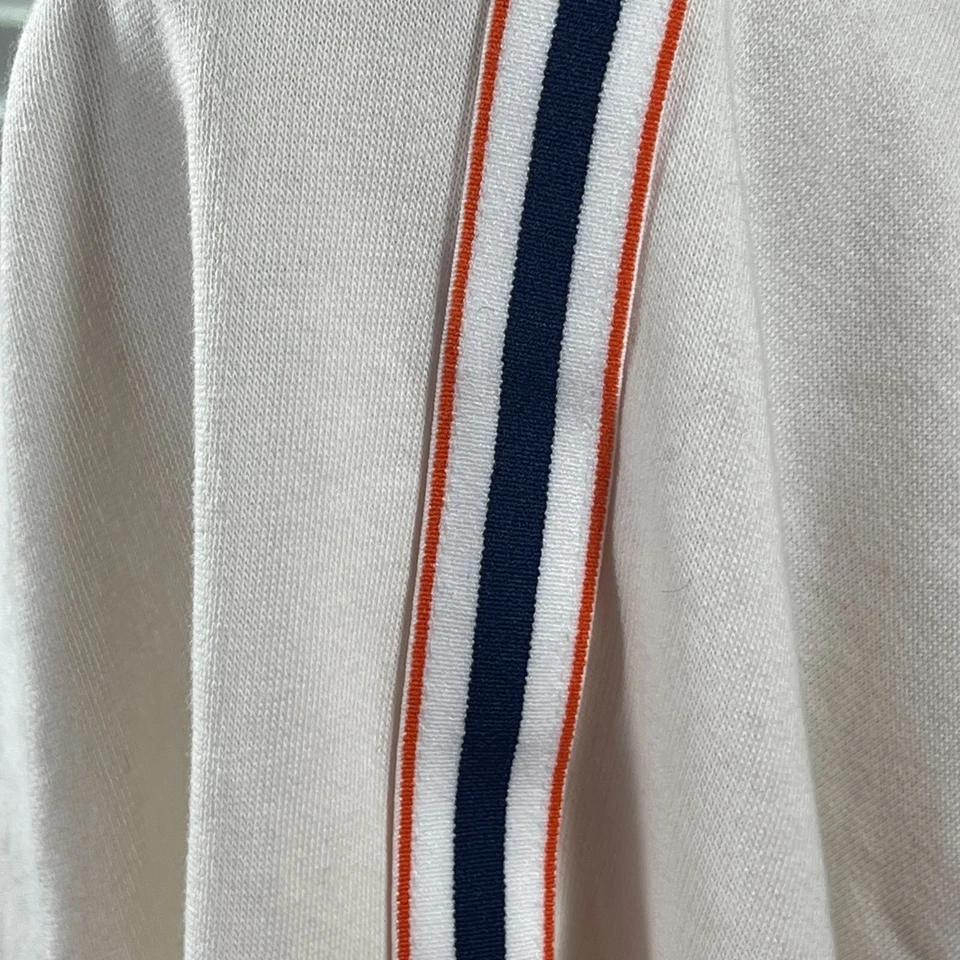 Moletom Lou & cinza listra lateral aconchegante algodão terry laranja creme tamanho XXL - Imagem 4 de 4